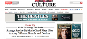 My Music Cloud in Rolling Stone